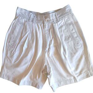 Lizwear Vintage Women's Shorts 8 28" High-Waisted Pleated 1990's All Cotton Mom
